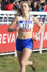 Johanna Geyer-Carles lors de son titre chez les juniors en 2013 à Lignières en Berry (Photo Gilles Bertrand)