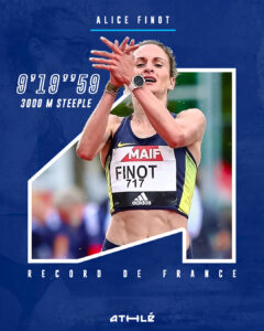 Record de France pour Alice Finot sur 3000m steeple