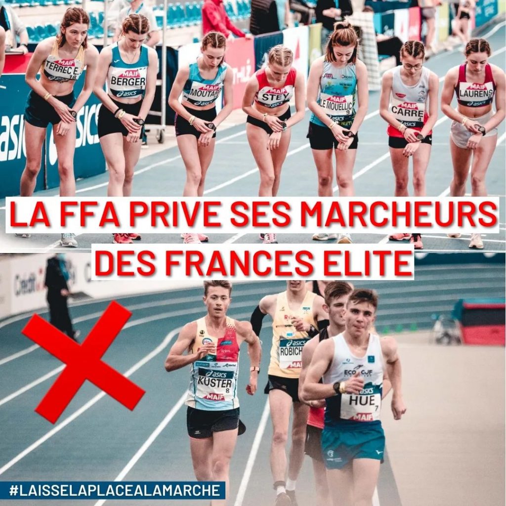 Les épreuves de marche exclues des championnats de France en salle